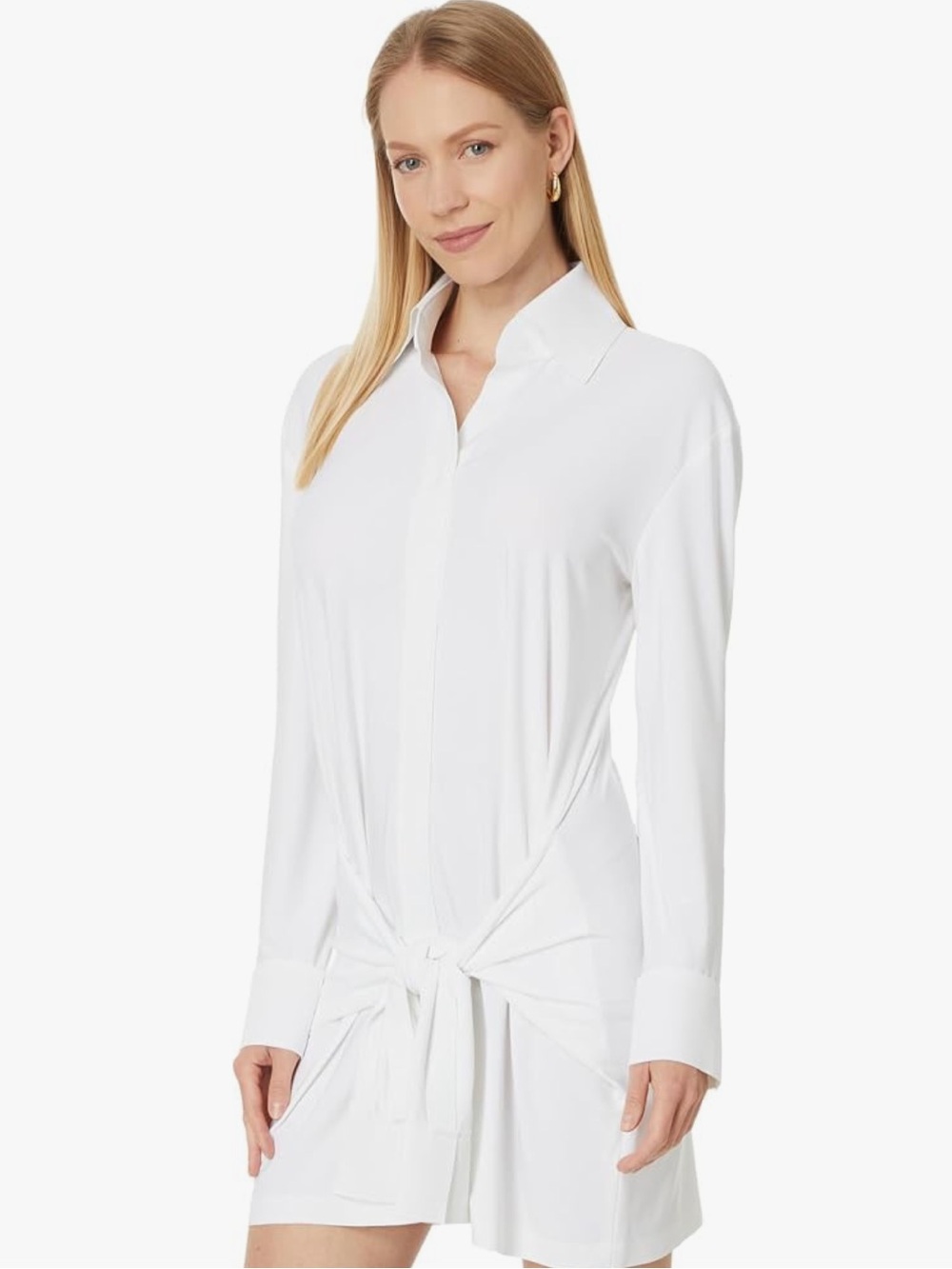 Norma Kamali Four Sleeve Nk Shirt Mini Dress